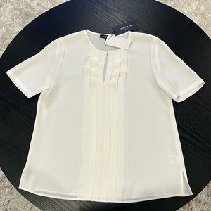 Lafayette 148 cream colored shirt